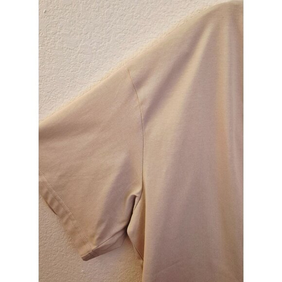 The Rare Basics Deep V Neck Short Sleeve Cotton Blend Top Size XXL NWT - Picture 4 of 9